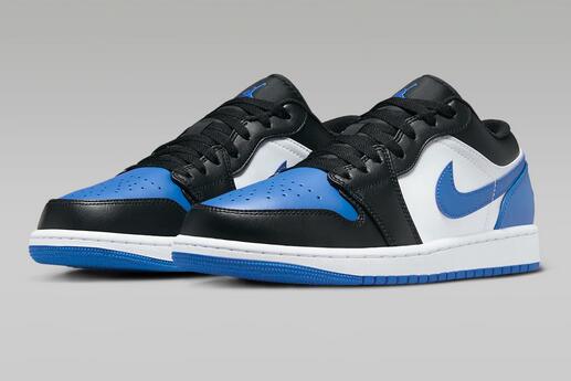 Men's Running Weapon Air Jordan 1 Low White/Blue/Black Shoes 0501 Men's Running Weapon Air Jordan 1 Low White/Blue/Black Shoes 0501
